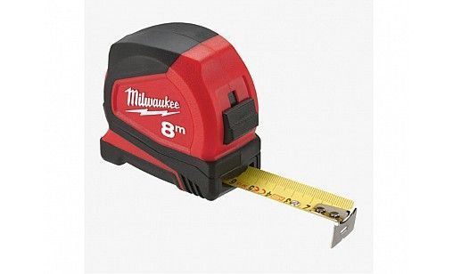 Рулетка 8м*25мм Pro Compact Milwaukee Артикул: 149333 фото